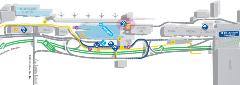 plan parking aéroport genève cointrin